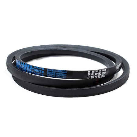 D&D B83/5L860 Classical V-Belt, 86 in Outside Length, 21/32 in Top Width, 1 Ribs B83/5L860